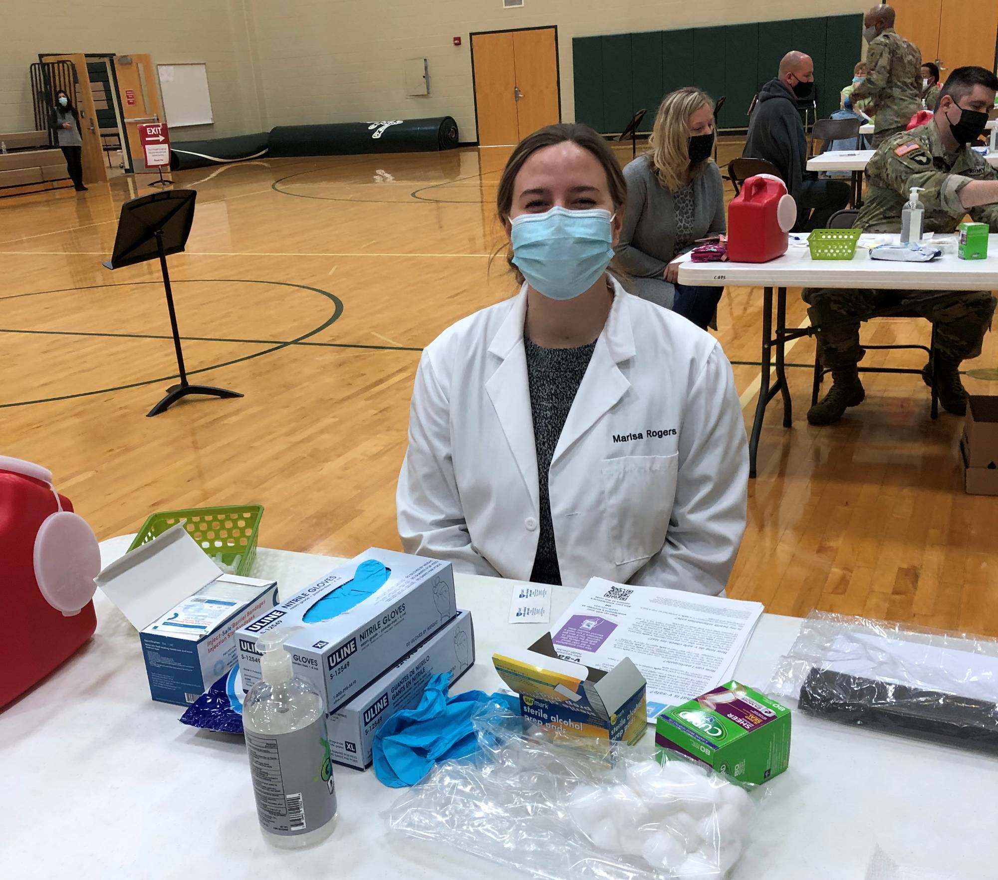 Traverse City GVSU's PA students help administering Covid-19 vaccinations